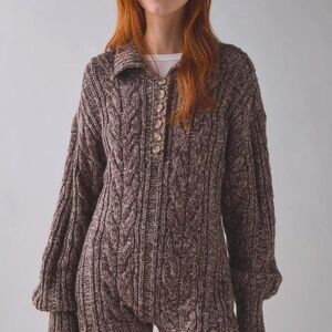For-love-lemons Women's Brown and Grey Playsuit-romper